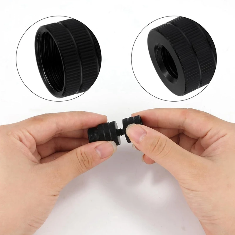 6Pcs Mic Stand Adapter, Camera Stand Adapter Mic Screw Adapter Mic Thread Adapter For Microphones Cameras Stands