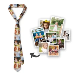Benutzer definierte Männer Krawatte personal isierte Krawatte Foto Bild Logo Text Neuheit Krawatten Business Arbeit Geschenk für Papa Ehemann Freund