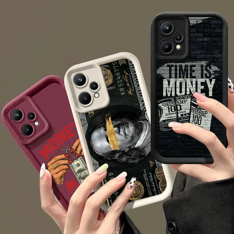 

Fashion US Dollar Money Pattern Phone Case For Realme 8 9 11 14 12 13 Pro Plus C33 C35 C21Y C55 C63 C65 C67 C71 C75 GT 3 6 Cover