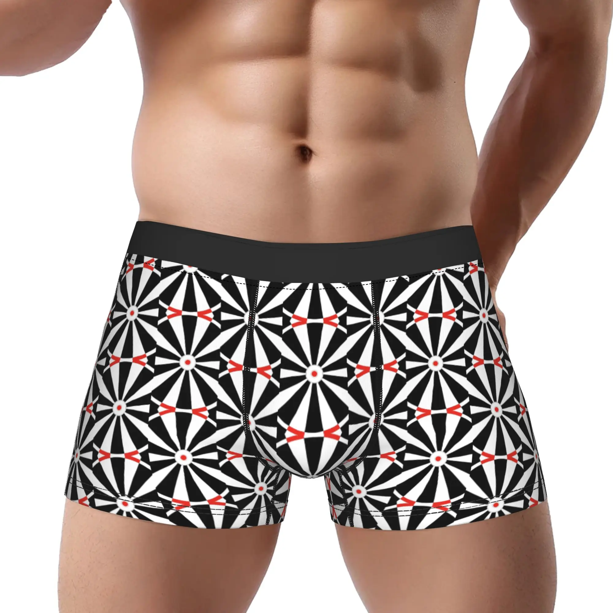 

Repeated printing Dartboard Underpants Breathbale Panties Men's Underwear Ventilate Shorts Boxer Briefs