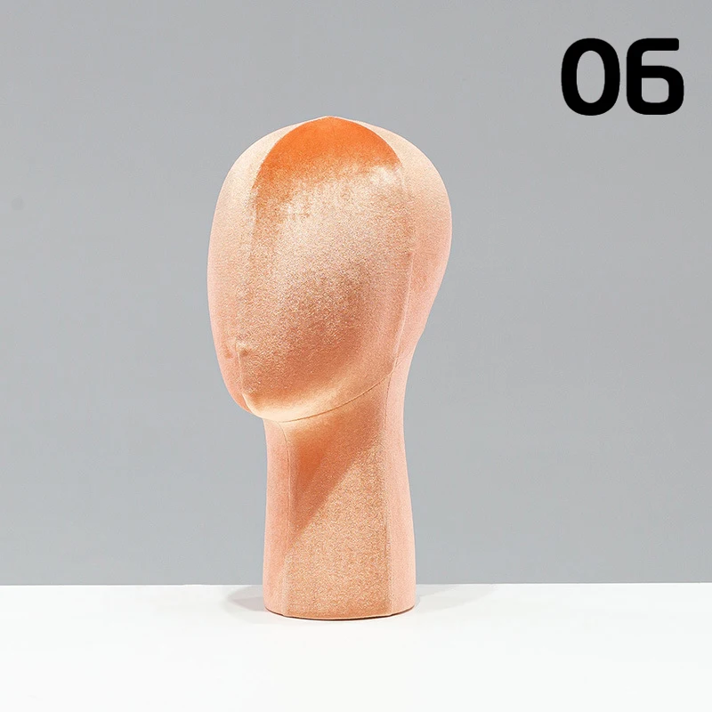 33 cm fluwelen mannequins hoofdprops voor sieradendisplay en reclamefotografie decor winkelcentrum raam hoed brilhouder
