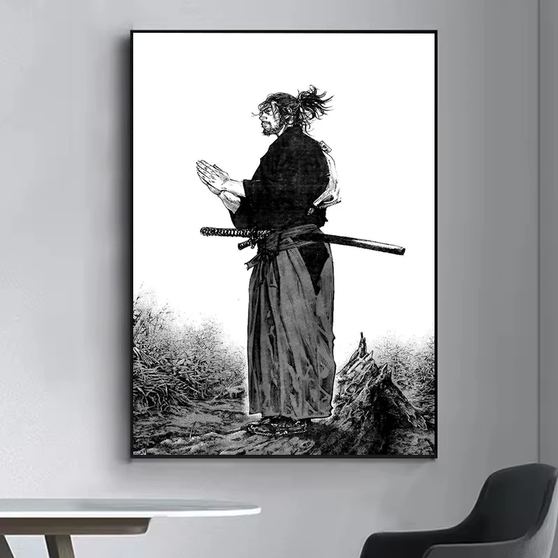 

Vagabond Manga Poster Home Living Room Decoration Office Wall Art Decorative Paintings Bedroom Decor Coffee House Bar Vintage