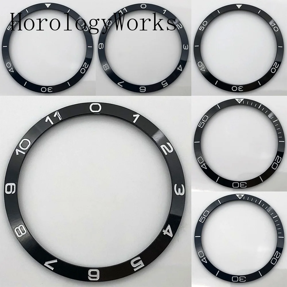39mm Ceramic Bezel Watch Parts Fit 41mm Automatic Mechanical Watches Black Blue Green