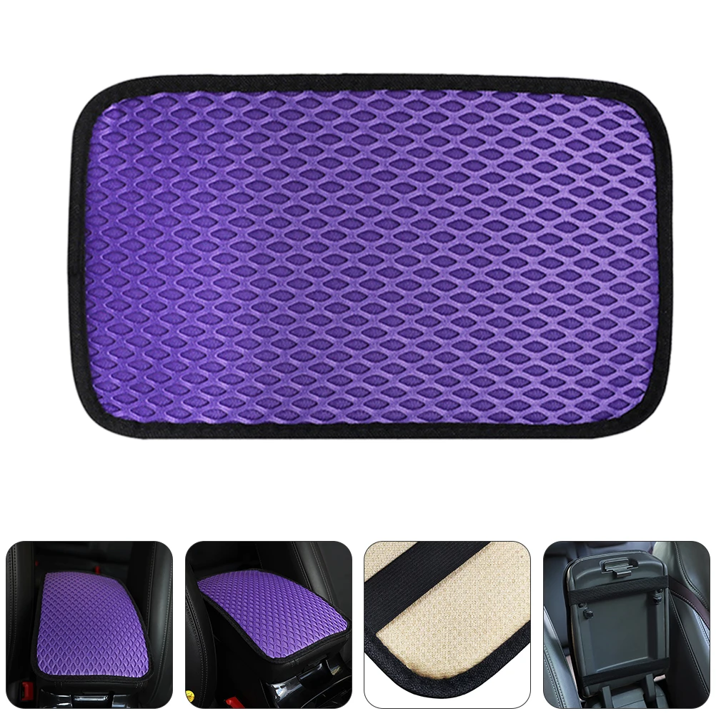 

Breathable Mesh Car Armrest Cover Center Console Cushion Non-Slip Durable Seat Interior Protector Decoration Pad
