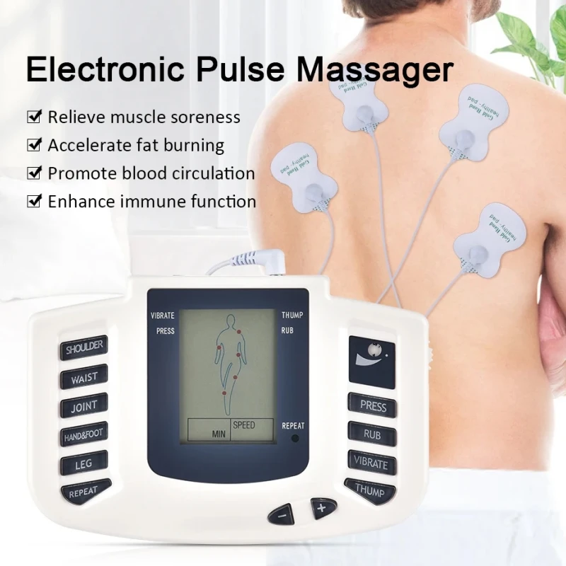 JR309 Tens Electrostimulator Machine Electronic Pulse Massager Acupuncture Shoulder Waist Joint Pain Muscle Physiotherapy Shock