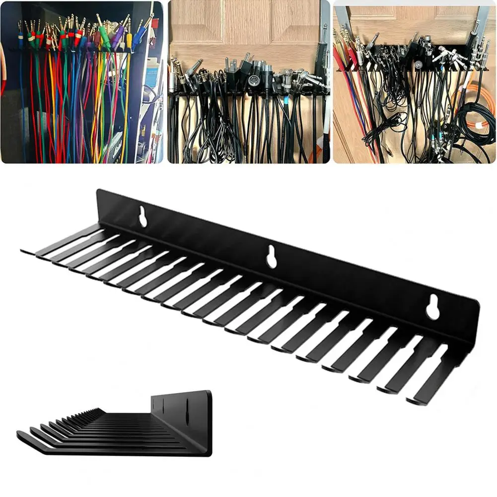 Audio Cable Wall Mount for Workshops Metal Cable Holder for Cord Management Studio Storage Wall Mountable Cable for Cables