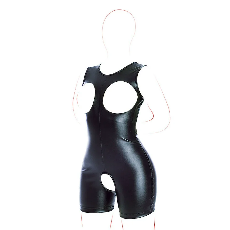 

Exposed breasts bondage Crotchless bodysuit conjoined straitjacket Sexy bandage Binding clothing SM props