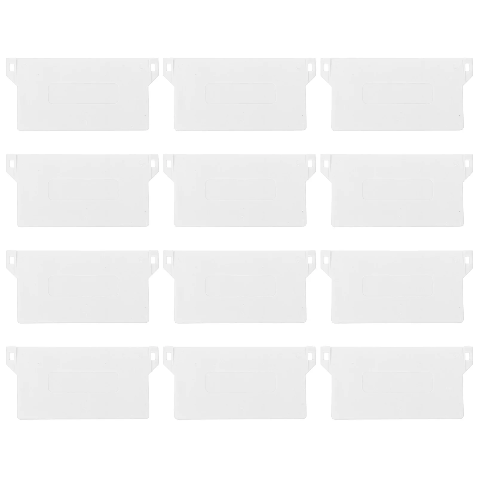 

12 Pcs Window Blind Curtain Accessories Plastic Bottom Plates Vertical Blinds Fittings White