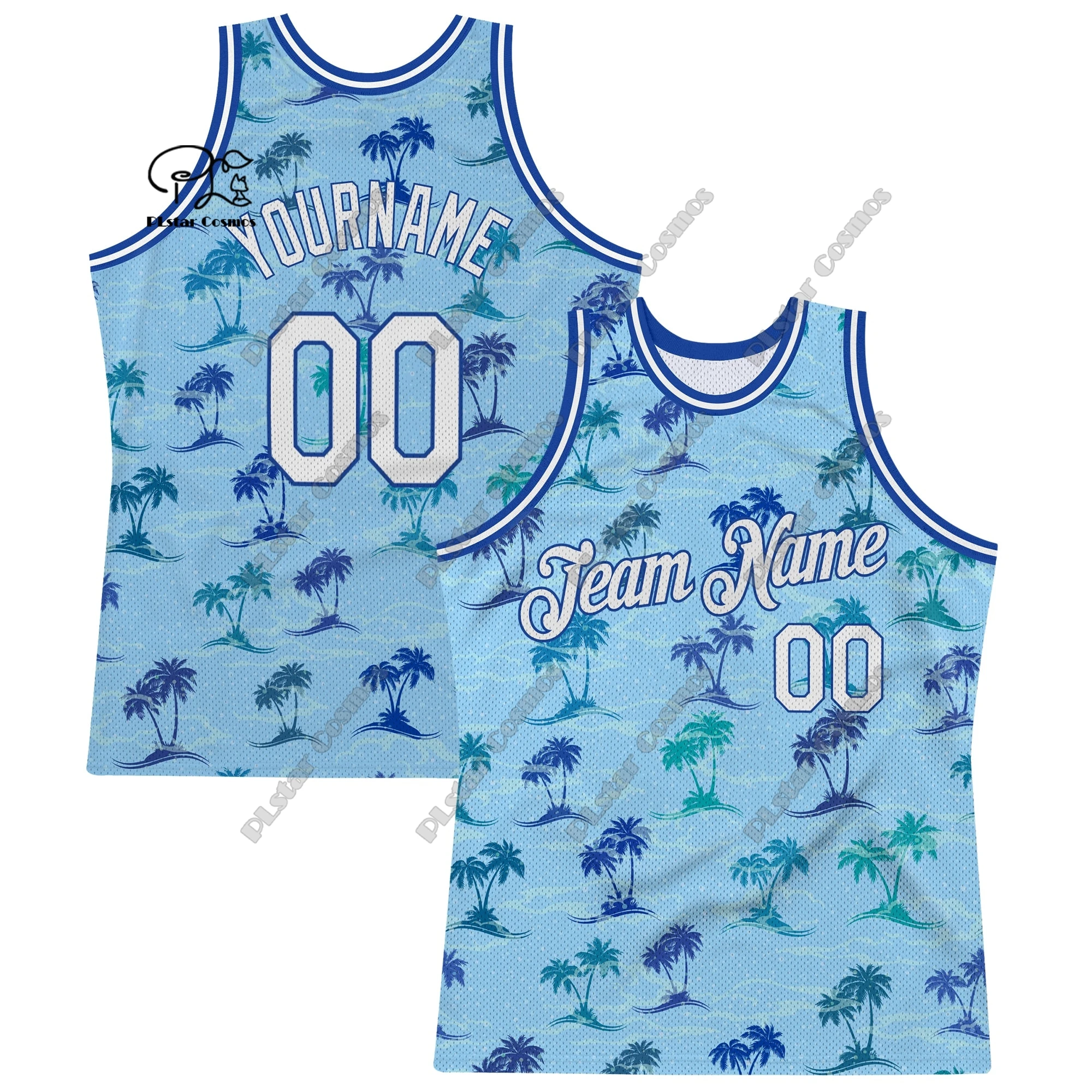 3D printing pattern custom name DIY logo team number basketball vest retro breathable mesh summer Harajuku direct sales-L2