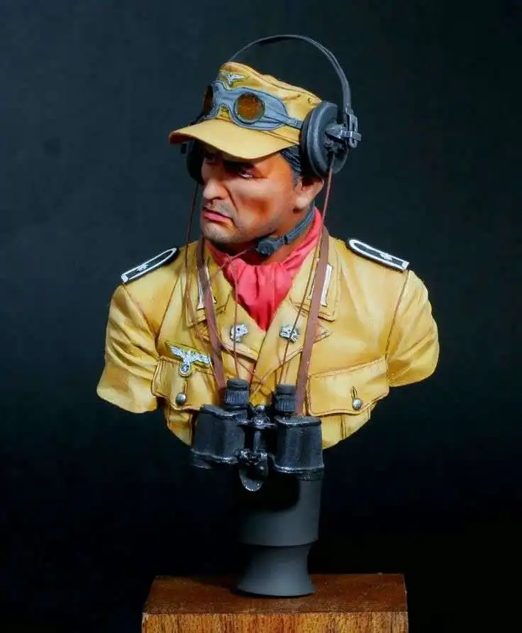 military armored corps lieutenant Germany and Africa Collectible Unassembled Sculpture for Hobbyists