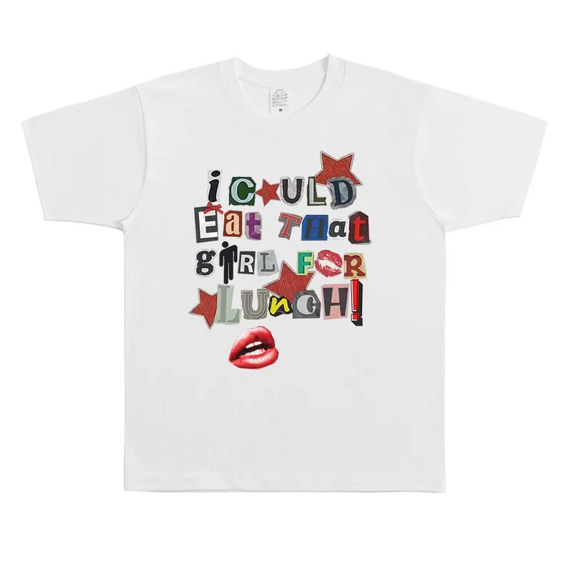 

Hit Me Hard and Soft I Could Eat That Girl for Lunch T-shirt Men Women Fashion Pop Music T Shirts Oversized Short Sleeve T-shirt