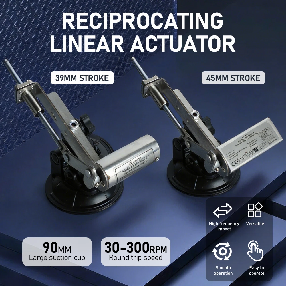 

39mm 45mm Stroke DC Linear Actuator 30-400RPM Reciprocating Motor Telescopic Electric Drive for DIY Projects