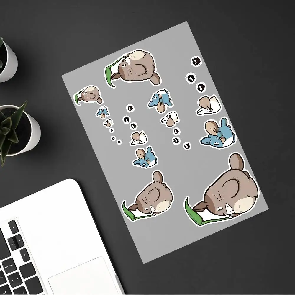 1PC Bike Motorcycle Car LocomotiveSticker Styling Vinyl Decal Stickers Decoration FOR Cartoon T-Totoro Cute view 3