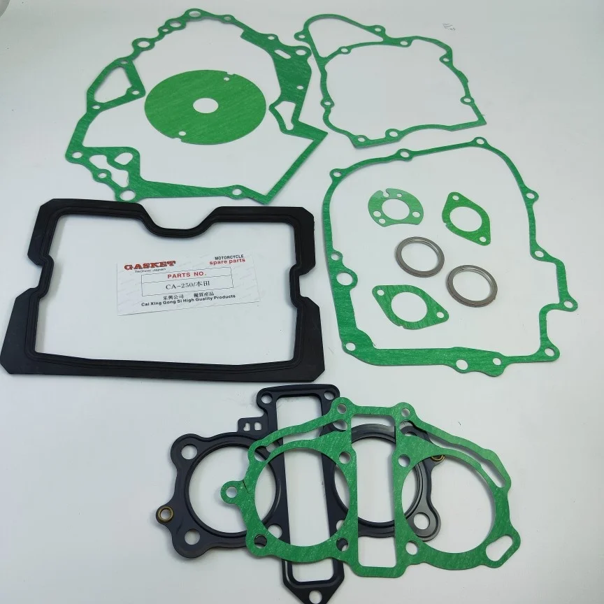 

Motorcycle Overall Gaskets Set for Sundiro Honda Lifan Dayun Chunlan Qjmotor CA250 DD250 QJ250 Customs Engine Case Clutch Gasket