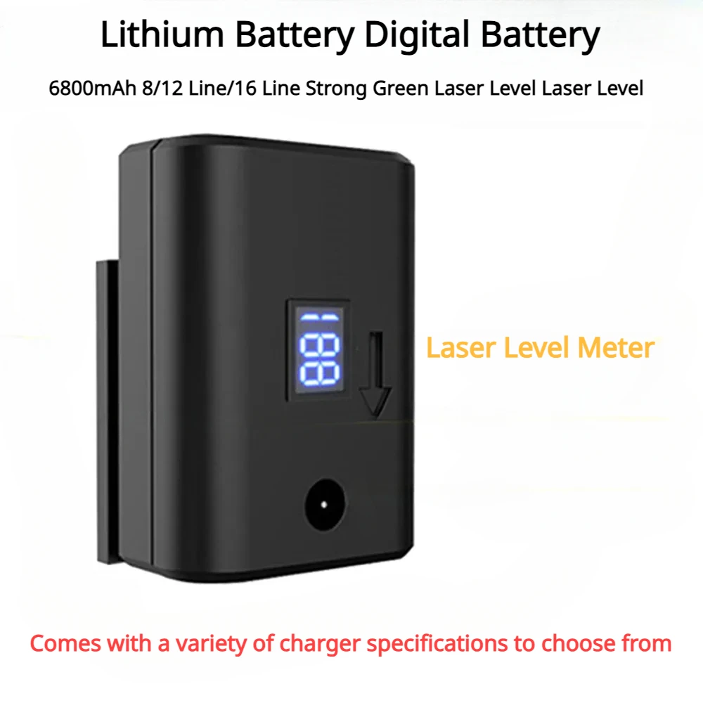 Lithium Battery Digital Battery Laser Level Meter 6800mAh 8/12 Line/16 Line Strong Green Laser Level Laser Level