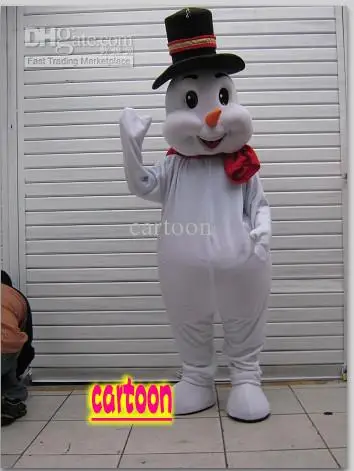 Nieuwe Kerst Sneeuwpop Mascotte Kostuum Halloween Kerst Jurk Full Body Props Outfit Mascotte Kostuum