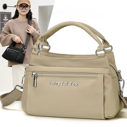 High quality Women's Shoulder Crossbody Bag Girl Ladies Tote Nylon Handbags Mother's Mobile Bag Female messenger bag 2024 NEW