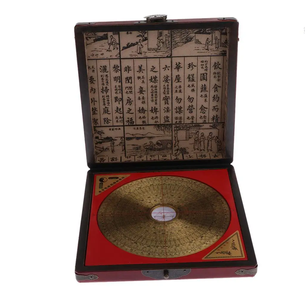 

Fengshui Luo Pan Tool Professional Geomantic Collectible 6 "Gold