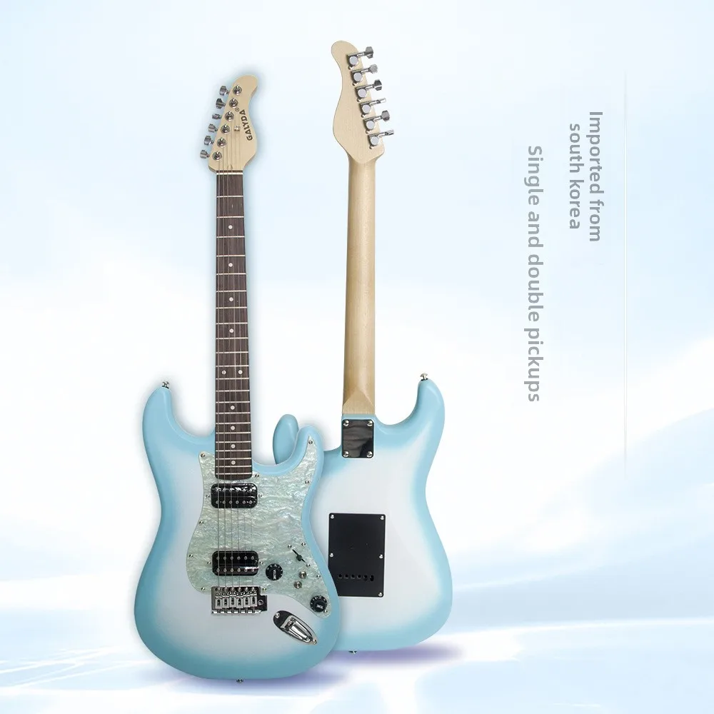Double Electric Guitar Maple Neck Poplar Body Entry-level Electric Guitar Wholesale Solid Wood Matte Electric Guitar