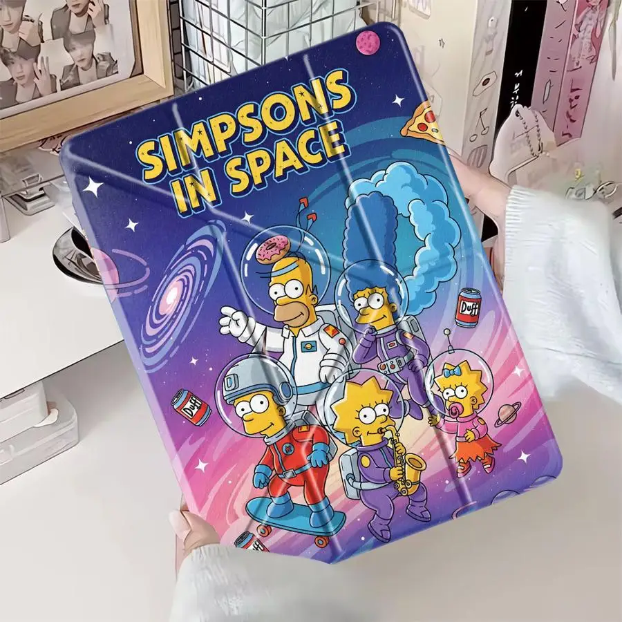 The Simpsons Space Holder Cover Tablet Case For iPad Pro 11th 10th 9th 8th 7th 12.9inch Pro 2025 Air 4 5 M3 M2 1 2 M4 11inch