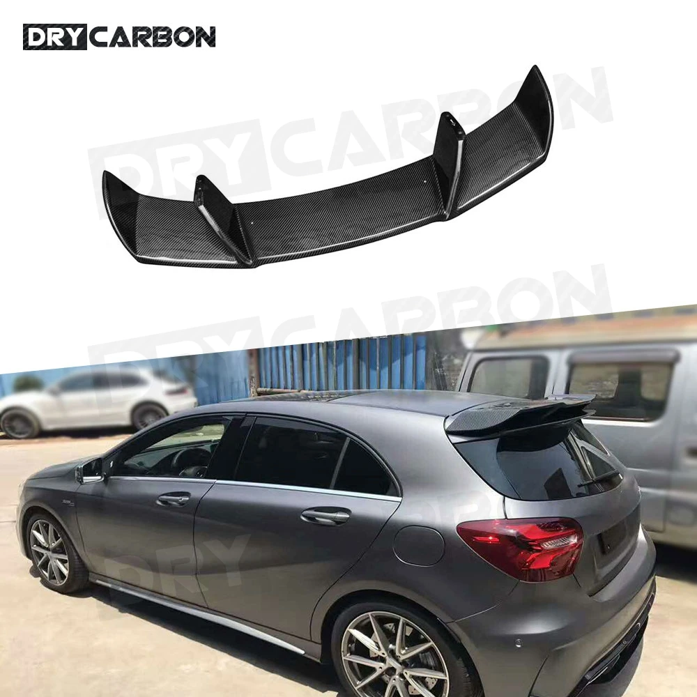 

Carbon Fiber Rear Roof Spoiler Ducktail Wings for Mercedes Benz W176 A Class A200 A260 A45 AMG 2014-2018 Car Styling FRP Black