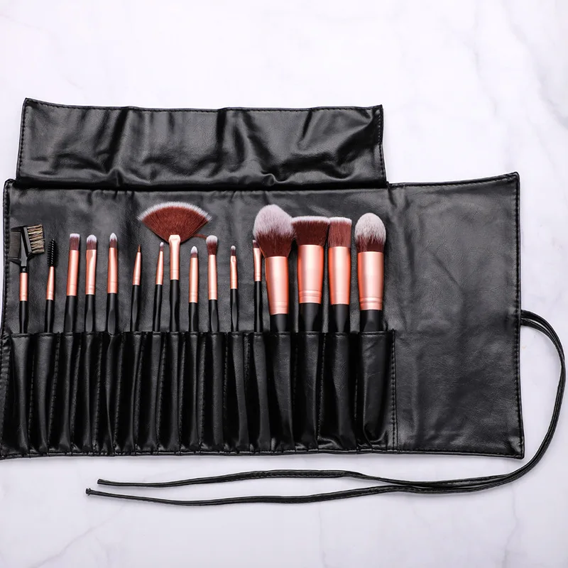 16-Piece Makeup Brush Set Creative Eyeshadow Blush Grooved Foundation Liquid Brush for Makeup Tools Kit