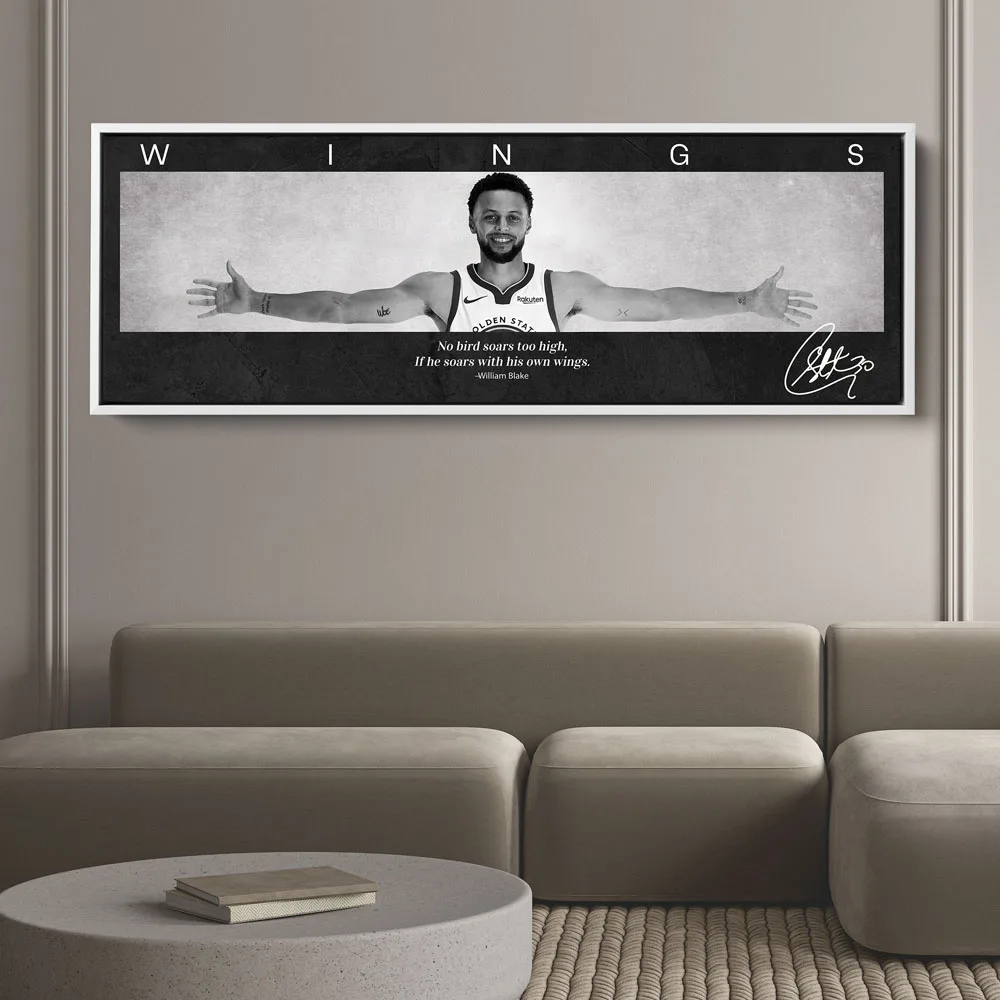 1PC Basketball Star Posters J-Jordon and C-Curry Prints Legend Canvas Painting Sport Wall Art Home Decor Mural