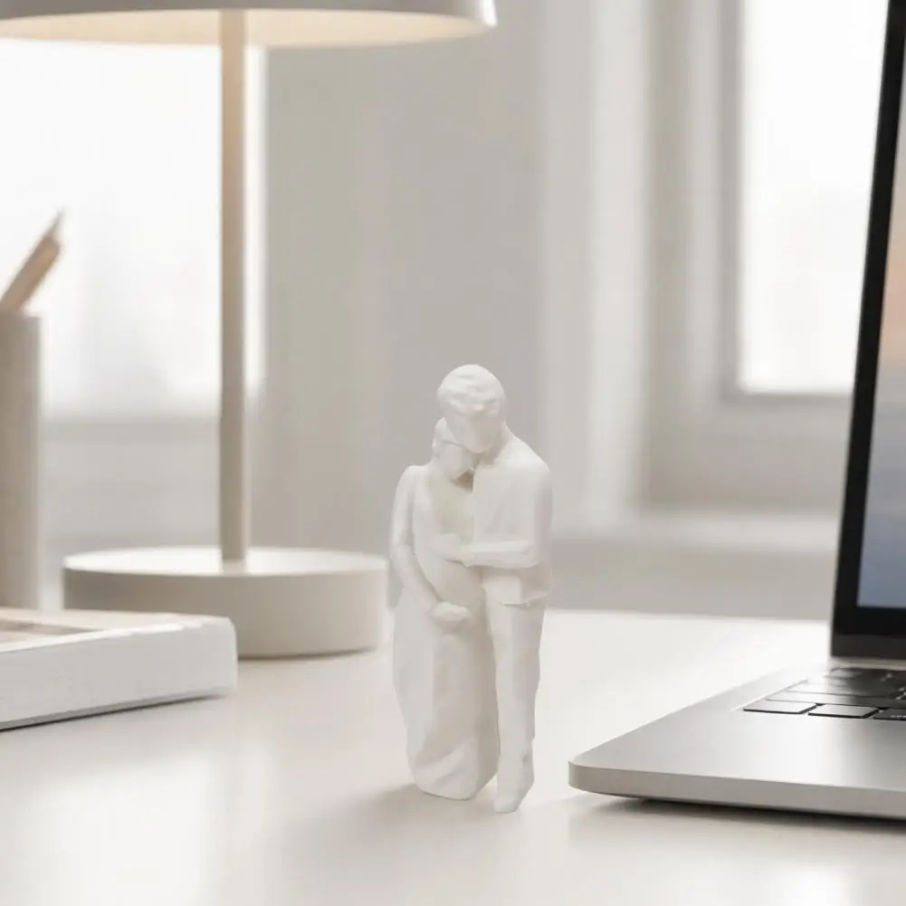 Couple Sculpture 3d Printed Couple Figurine Sculpture Husband Pregnant Wife Embrace Statue Unique Home Decor Gift for New Mom