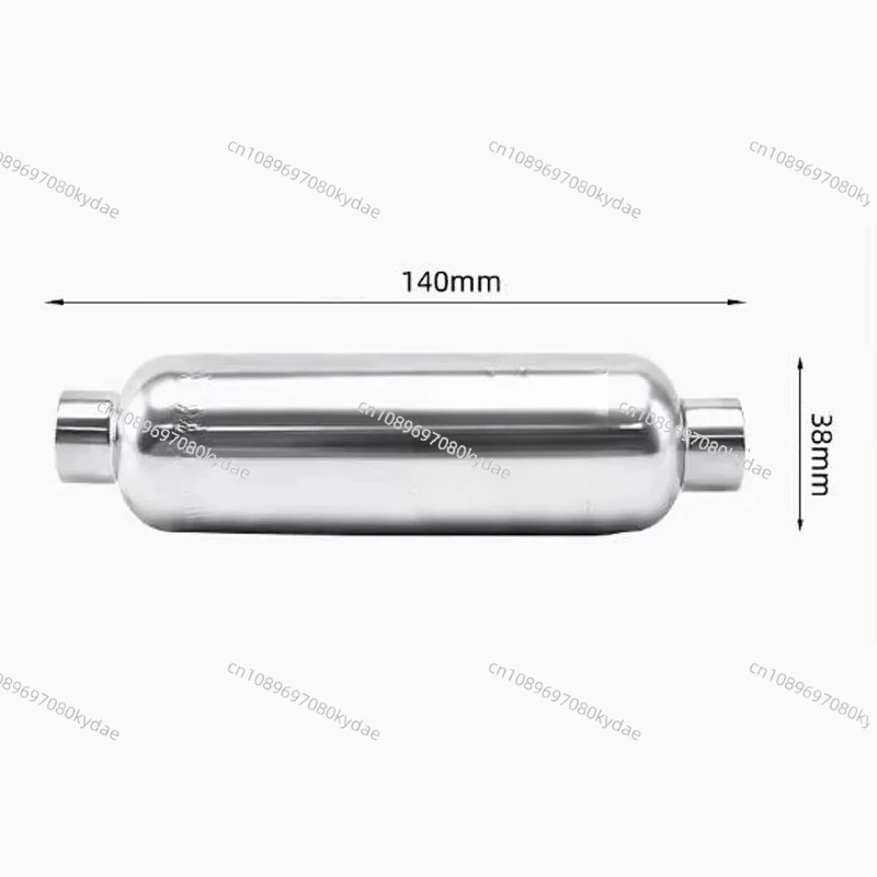 304 Stainless Steel Gas Tank Small Vacuum Buffer Pressure Tank 0.1L 1/4G Inlet Load Maximum 1.25MPA