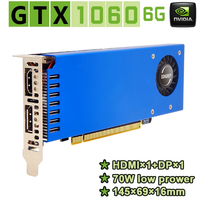 SONGREY Geforce GTX 1060 6GB Low Profile Graphics Card GDDR5 PCIe 3.0 X16 192 Bits SFF GPU HDMI +DP Port