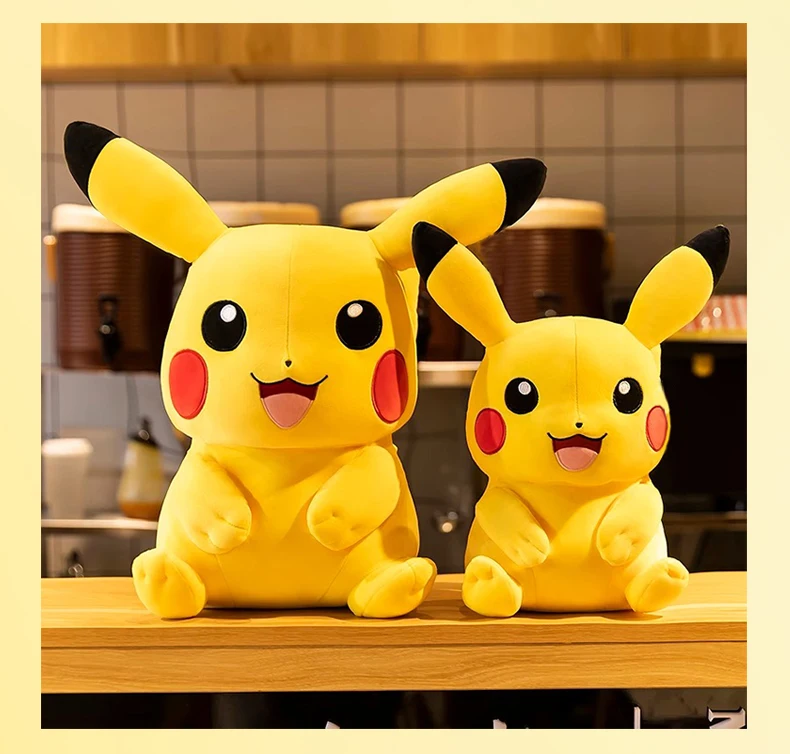 Pokemon Kawaii Pikachu Niedliche Stofftiere Hochwertiges Anime-Wurfkissen Geburtstag Weihnachtsgeschenk für Kinder Freunde Jungen Mädchen – Detail 9