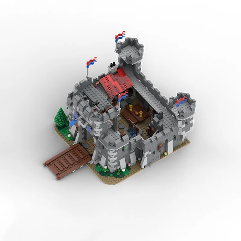 1527 قطعة MOC قلعة العاهل الأسود طبعة جديدة قلعة القرون الوسطى العمارة خمر لتقوم بها بنفسك نموذج اللبنات هدية عيد ميلاد