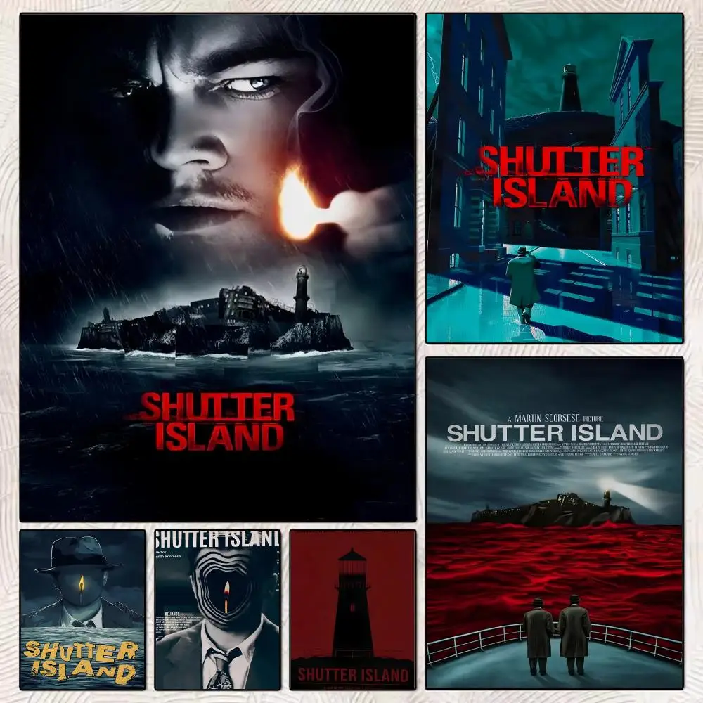 Movie Shutter Island Painting Calligraphy Stylish Wall Art Poster, Bedroom Living Room Home Decor Gift