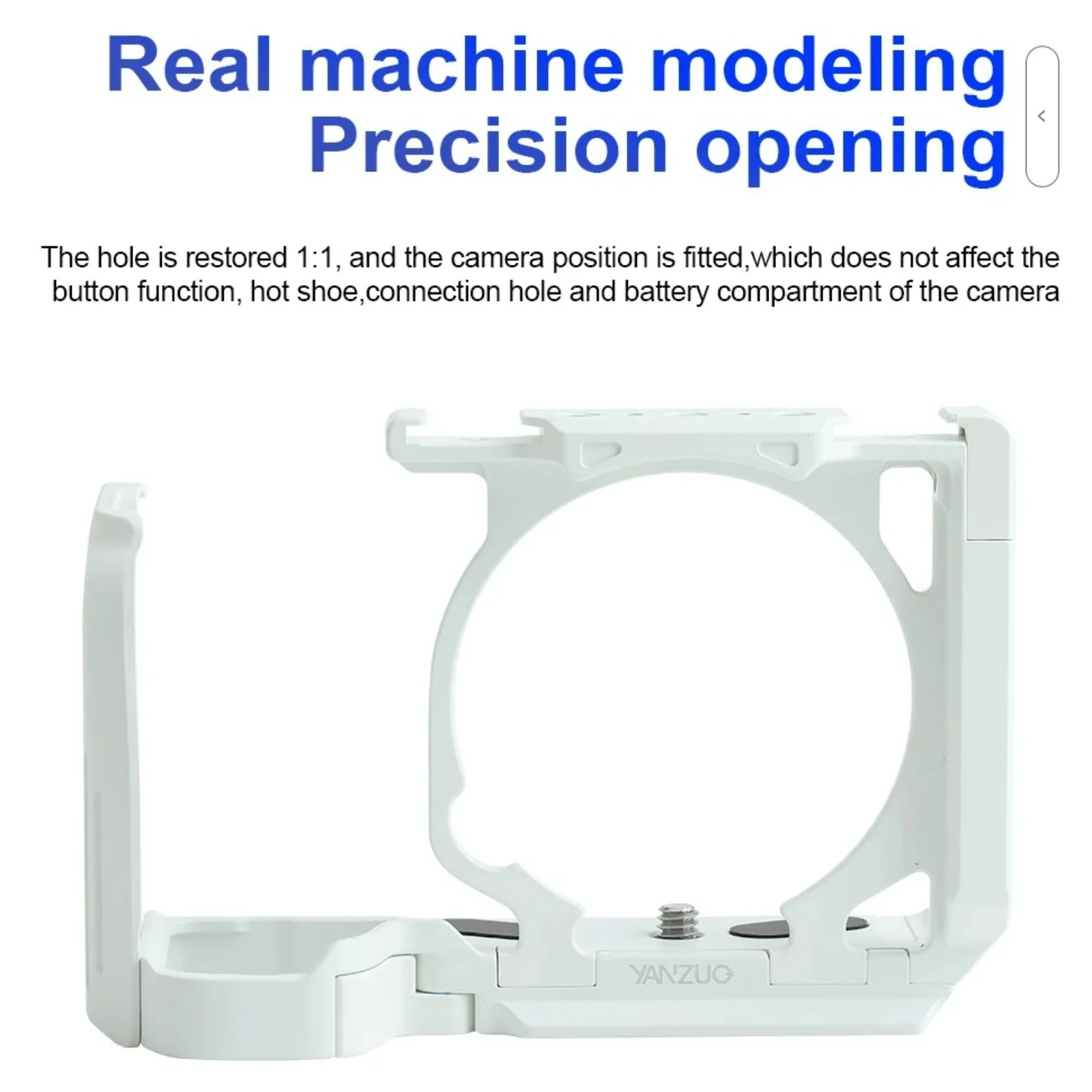 YANZUO هيكل قفصي الشكل للكاميرا لسوني ZVE10 II كاميرا أرنب اكسسوارات Zve10m2 استقرار المعادن التوسع قفص قوس #5