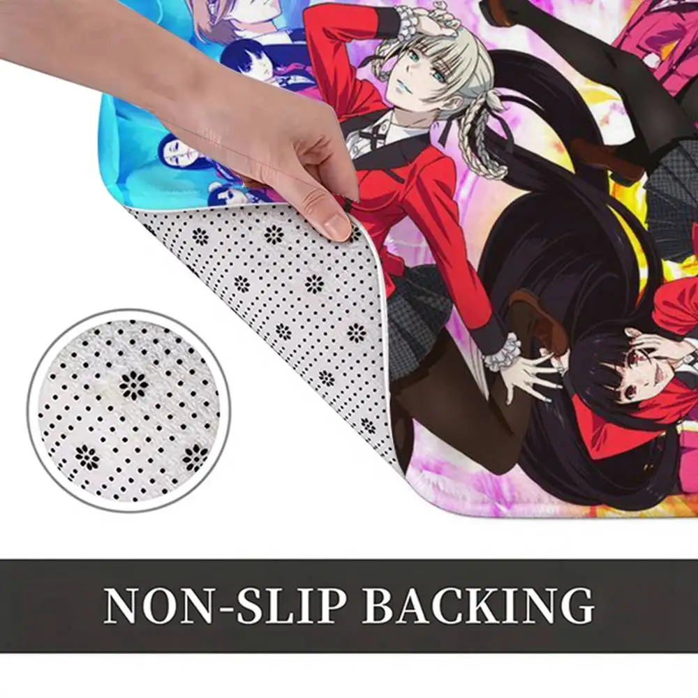 Kakegurui-Yumeko Jabami Manga  Home Decor Short Plush Floor Mat, Non-Slip & Easy to Clean for Multi Doorways