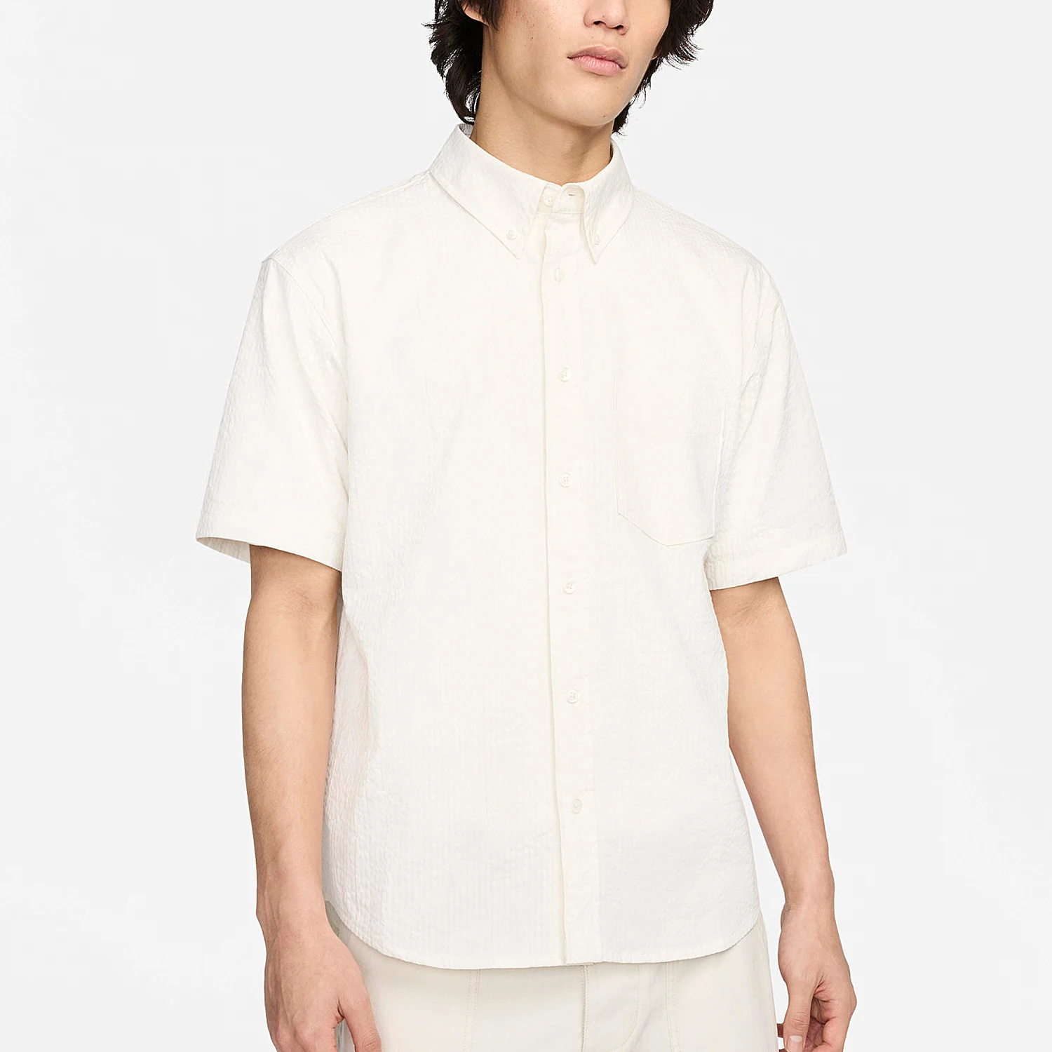 

Nike genuine New Men's Casual Single-Breasted Lapel Short-Sleeve Shirt FN3223-030