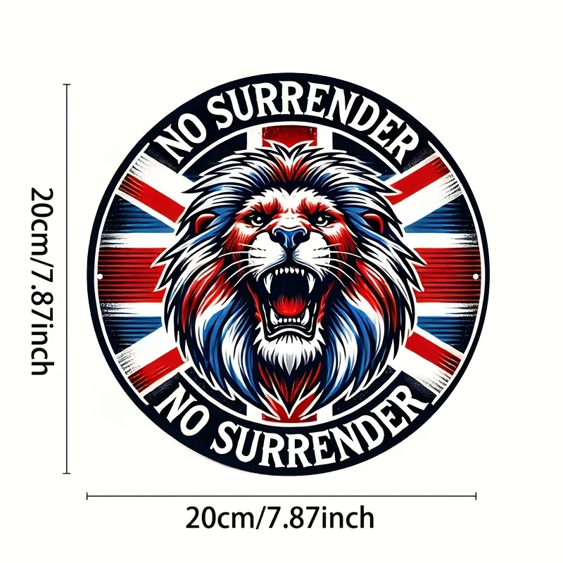 2D Flat, 1pc, 20.32*20.32 cm Round Aluminum Sign with 