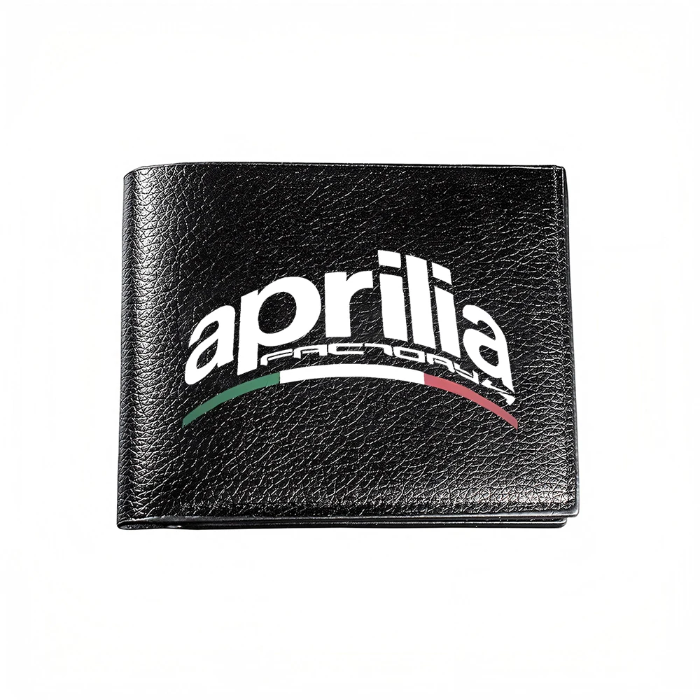 Aprilia Factory Logo Men's Wallet Card Holder Casual Business Fashion Design