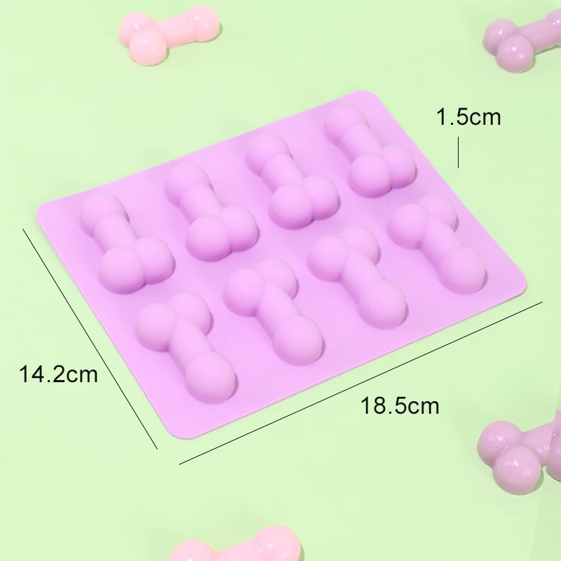 Sexy Penis Cake Mold Dick Ice Cube Tray Silicone Mold Soap Candle Moulds Sugar Craft Tools Chocolate Mould Mini Ice Cream Forms