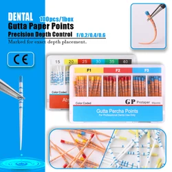 60PCS Dental Gutta Points taper 04 02 06  Endodontics Absorbent Paper Cone Guttahanger Gutapercha Dental Endodoncia