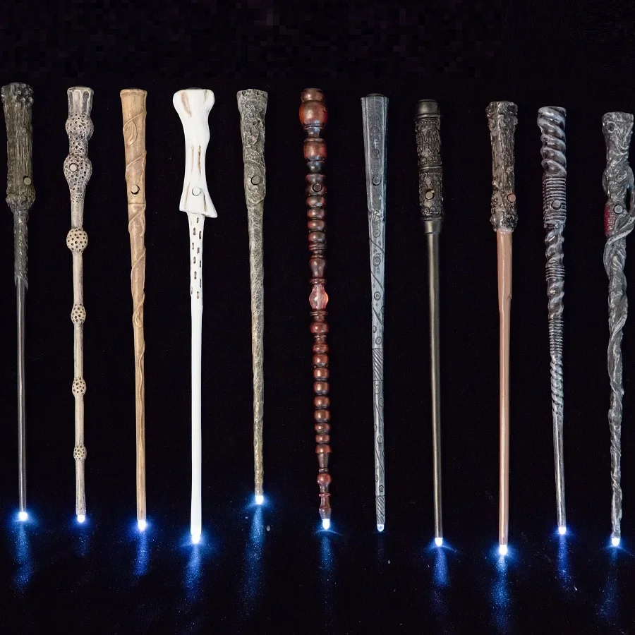 36cm Cosplay Show Harri Potter Magic Wand Full Range of Magic Stage Props Glow Magic Wand Halloween Props with Original Box