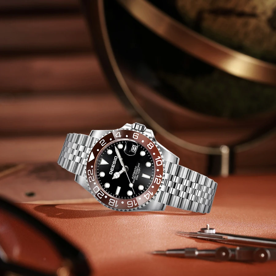 

Deesio Design D-382B Mechanical Watches for Men New Automatic Movement Wrist Watch Fashion Luxury Men's Wristwatch Clock Gifts