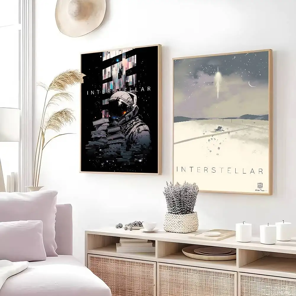 بين النجوم الكلاسيكية الخيال العلمي فيلم DIY لزجة ملصق مقاوم للماء ورقة ملصق مقهى بار ديكور المنزل #5