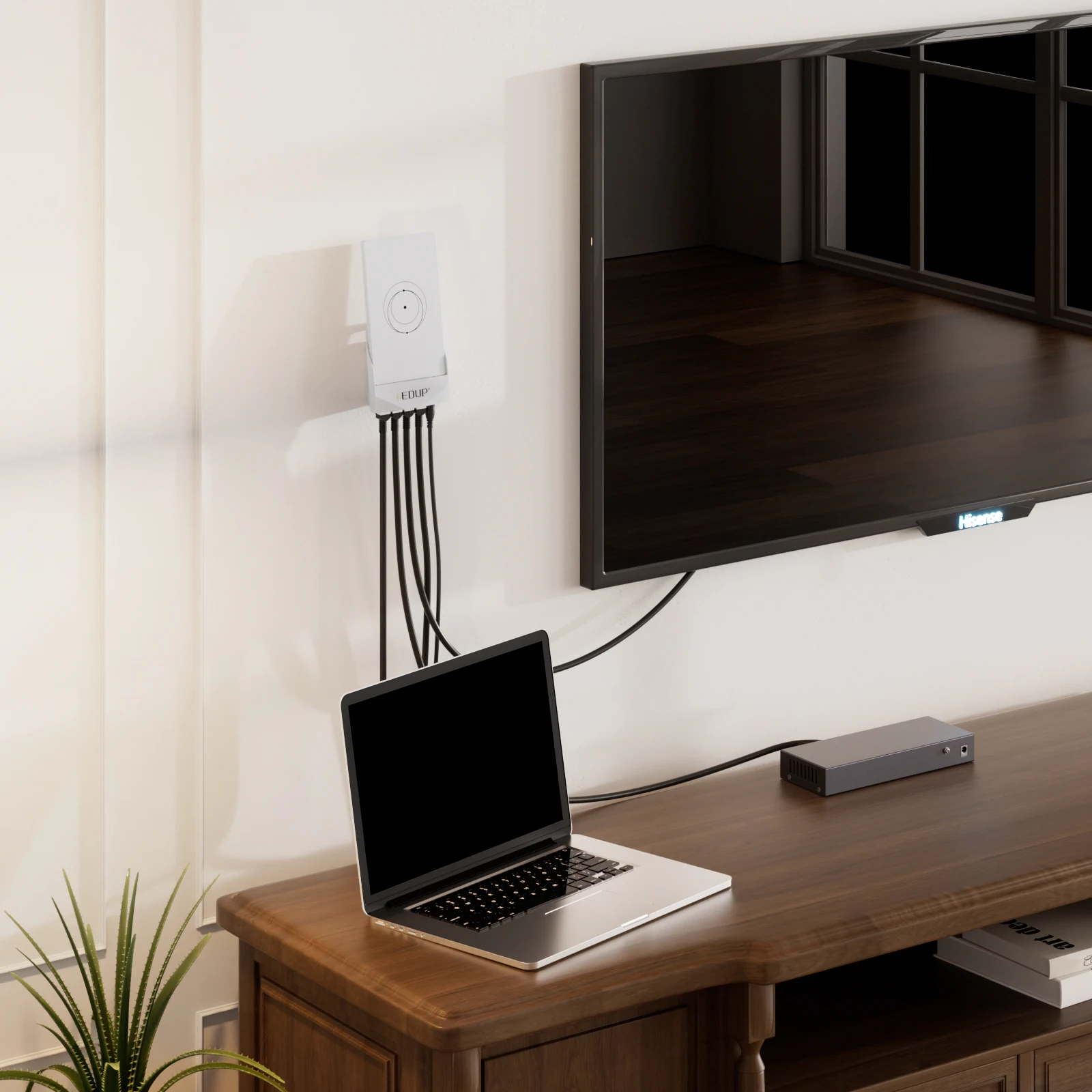 EDUP SK0153 Гигабитная мини-док-станция Starlink для Starlink Mini 1 WAN 3 порта LAN Plug & Play Ethernet Network Expander Hub
