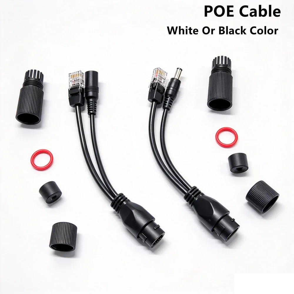 POE Cable Passive Power Over Ethernet Adapter Cable POE Splitter Injector Power Supply Module 12-48v for IP Camera Cables