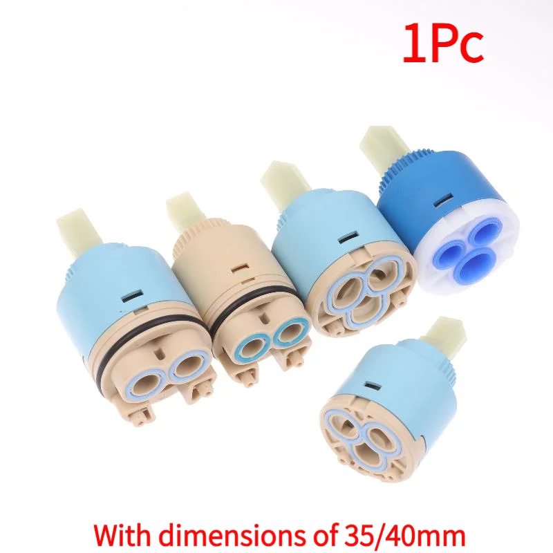 1Pc Plastic Ceramic Cartridges Ceramic Disc Cartridges Mixer Faucet Thermostatic Cartridges Faucet Disc Valve For Mixer 35/40mm‘