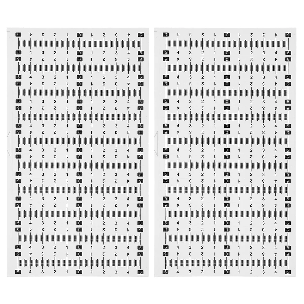 2 مجموعة لاصق دعم شريط القياس مسطرة ذاتية اللصق لزجة أشرطة القياس لطاولة صياغة النجارة منضدة #3