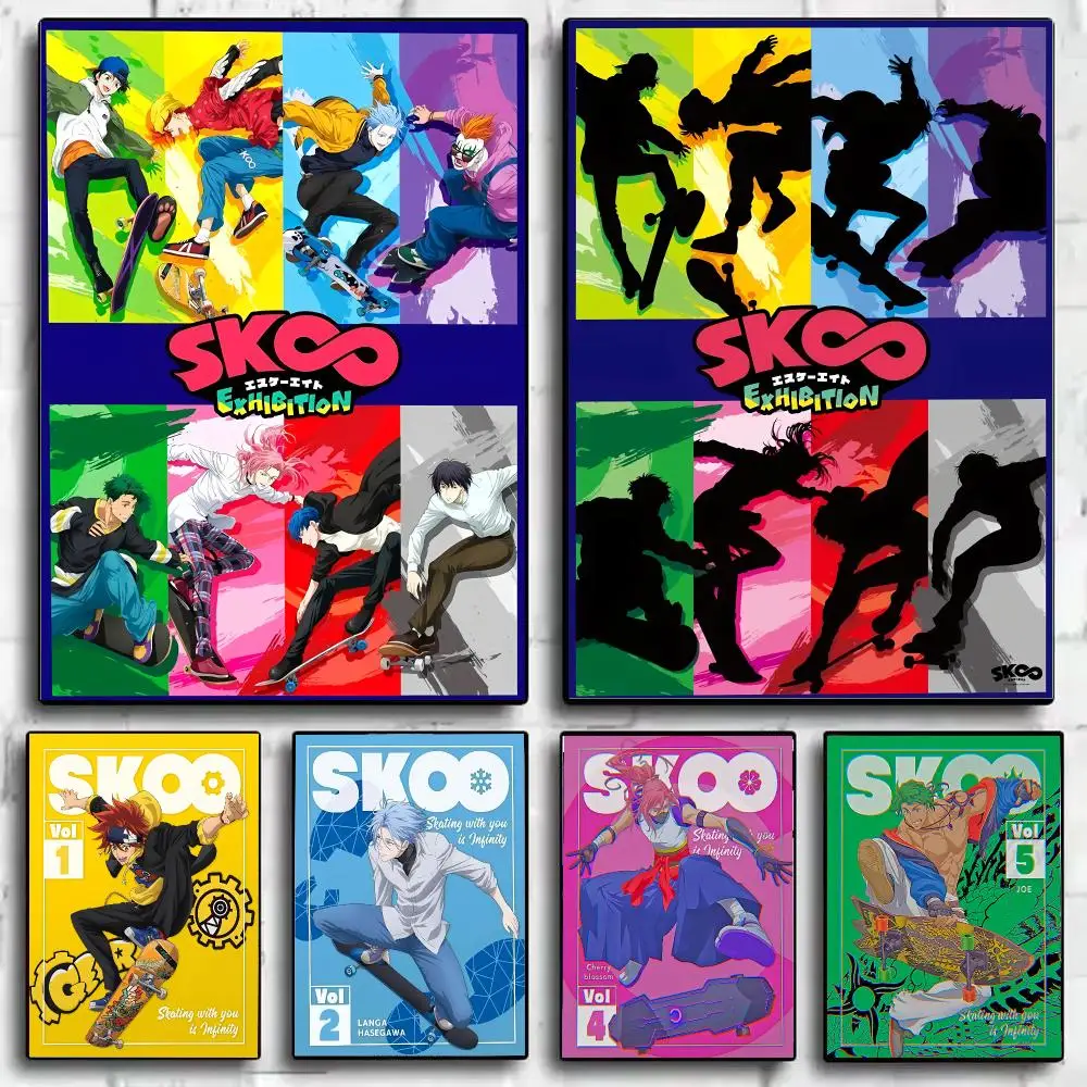 Boy S-Sk8 The I-Infinity Poster Self Adhesive Wall Stickers Removable Room Decor Aesthetic Space Murals Fancy Gift