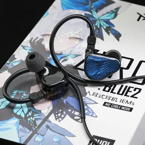TRUTHEAR x Crinacle Zero:BLUE2 hörlurar Trådbundna in-ear HIFI musikspelhörlurar 3,5 mm-kontakt 8 best sales måndroppe skymning - №8