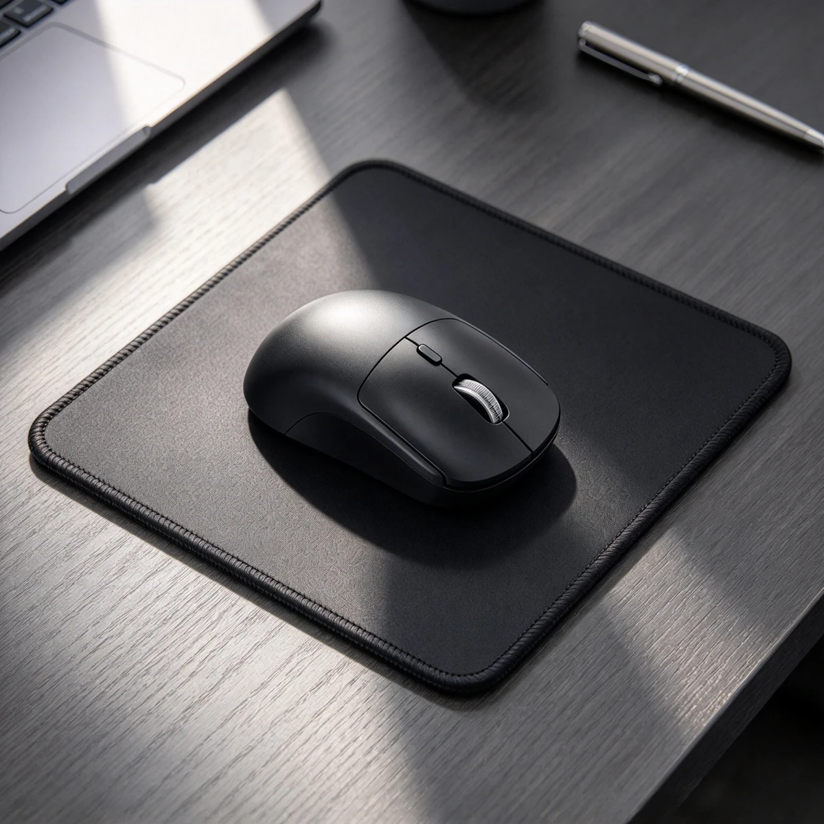 2.4G Wireless Office Mouse with Mouse Pad Bundle | Smooth Glide | Ergonomic Curved Shape | USB-A Plug & Play | Adjustable DPI